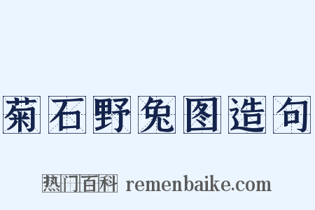 菊石野兔图造句是什么意思的图片